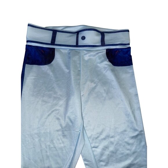 Light Blue ChicMe XL Leggings Faux Jean Denim Sexy Stretch Pants‎ Tight Club - Picture 3 of 7